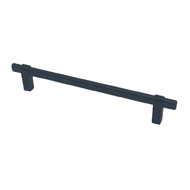 Cabinet Handle - 160mm - Matt Black Fin