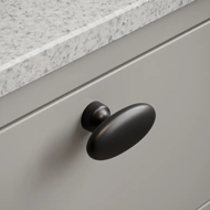 BARON T Oval Cabinet Knob - 60mm - Matt