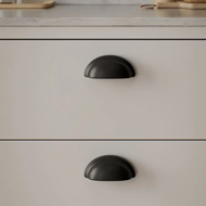 BARON H Cabinet Handle - 64mm - Matt Bl