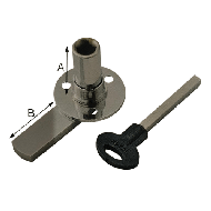 Round Loft Lock With Allen Key - 35mmX4
