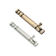 Oval Tower Bolt - 6 Inch - PVD Gold Fin
