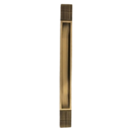 Flush Cabinet Handle - 8" - Antique Bla