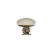 Ceramic Cabinet Handle - Bright Brass w
