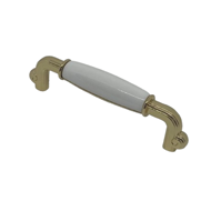 Ceramic Cabinet Handle - 96mm - Matt Br