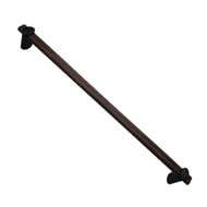 Wooden Cabinet Handle - 320mm - Matt Bl