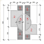 Customize Door Pull Handle - 908mm - Br