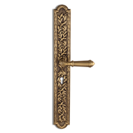 DOHA Door Lever Handle on Rose - Satin 