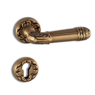LILLE  Door Lever Handle on Rose - Sati