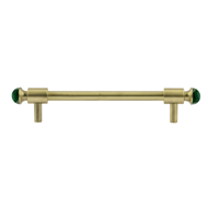 Cabinet Pull Handle with Malachite Ston