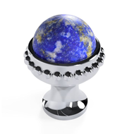 Cabinet knob with Lapis Lazuli Stone - 