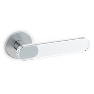 Aqua Door Lever Handle With Yale Key Ho