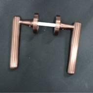 Lining Door Lever Handle on Rose In PVD
