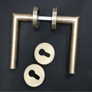 Door Lever Handle on Rose In PVD Matt R