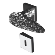 ICE HOME Crystal Door Lever Handle With