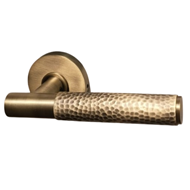 Brass Door Lever Handle - Antique Brass