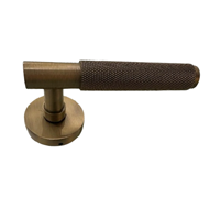 New Baskim Door Lever Handle On Rose - 